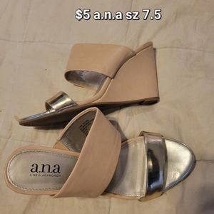 Tan A.N.A Wedges